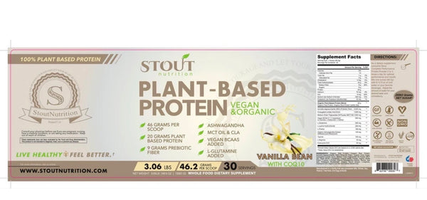 All-In-One Performance Vanilla Vegan Protein Drink by Stout Nutrition