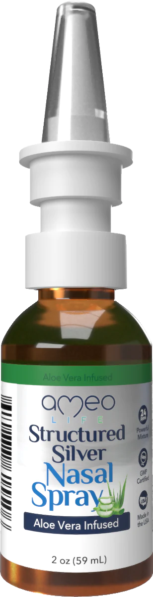 Structured Silver Nasal Spray Aloe Vera Infused 2 oz.