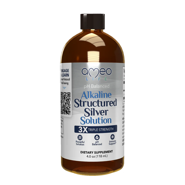 Alkaline Structured Silver Solution 4oz.