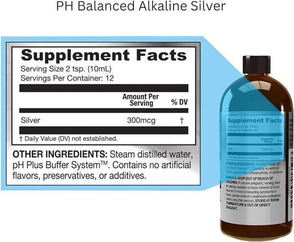 Alkaline Structured Silver Solution 4oz.